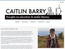 Tablet Screenshot of caitlinbarry.com